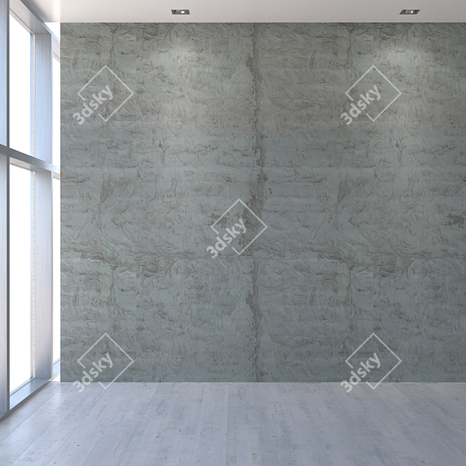 Seamless Plaster Textured Wall 3D model image 5