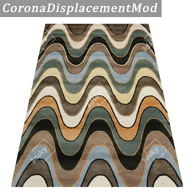 Luxury Carpets Set: High-Quality Textures, 3D Models 3D model image 4