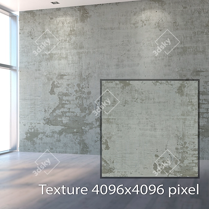 Seamless Plaster Texture 3D model image 2