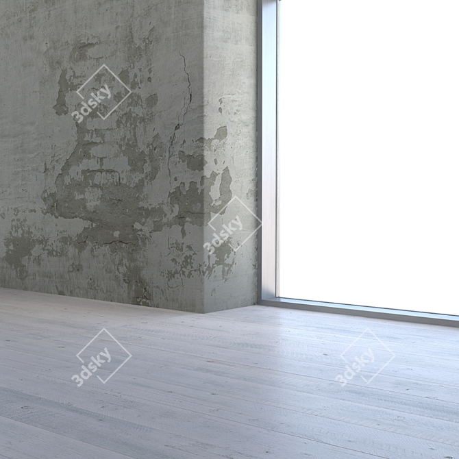 Seamless Plaster Texture 3D model image 3