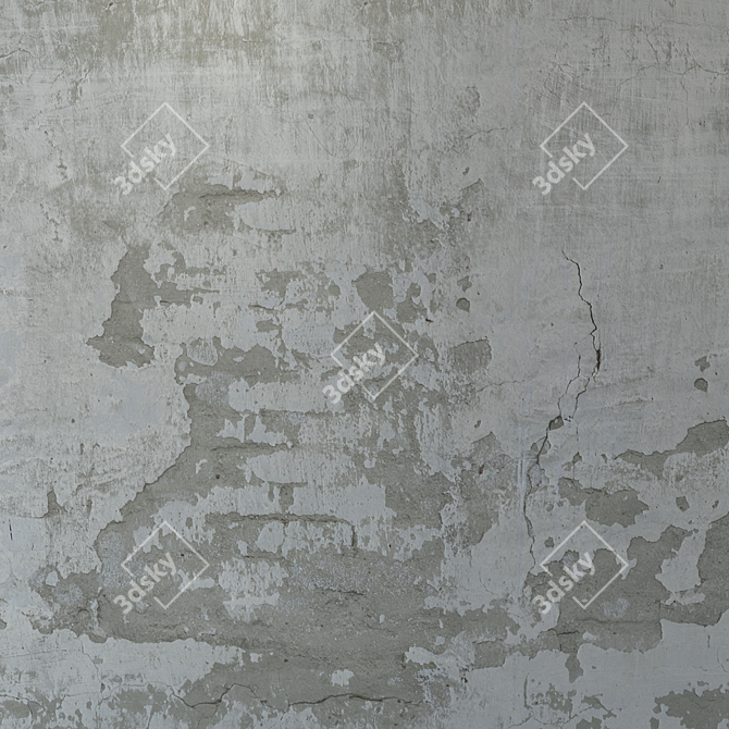 Seamless Plaster Texture 3D model image 4