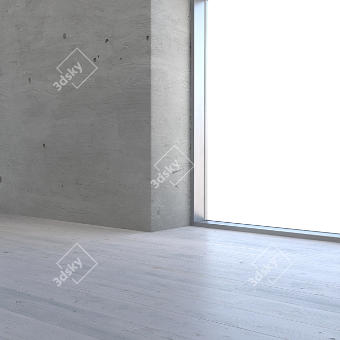 Seamless Plaster Texture Kit 3D model image 3