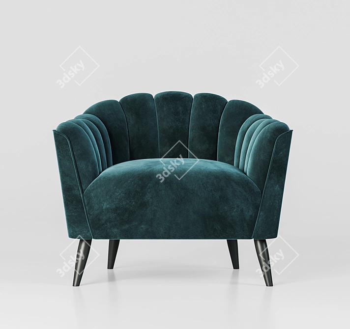 Modern Comfort Armchair 3D model image 3