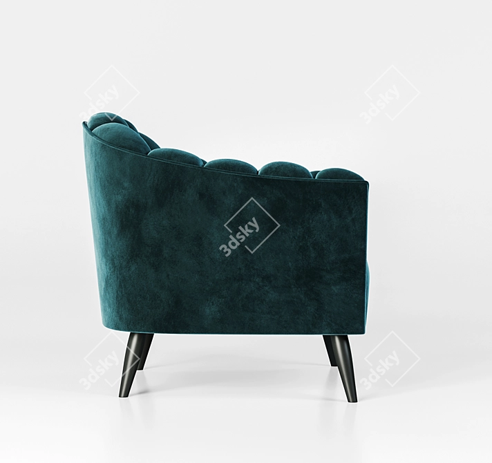 Modern Comfort Armchair 3D model image 5