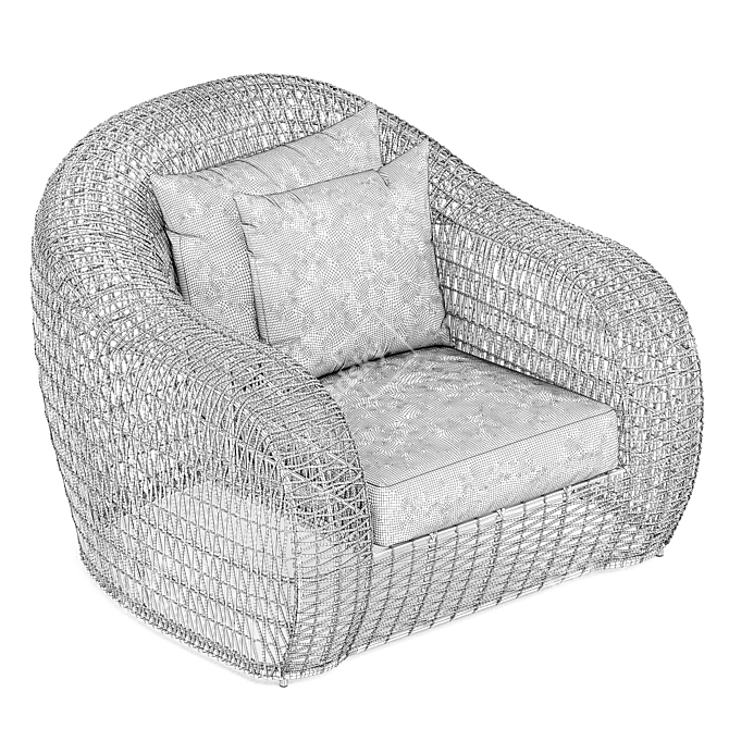 Balou Lounge Chair: Stylish and Comfortable 3D model image 5