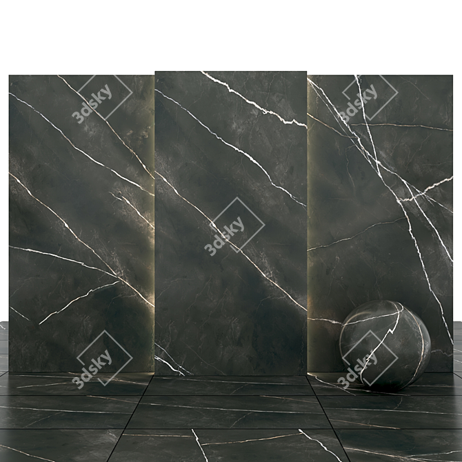 QSO Black Marble: Stunningly Realistic Tiles 3D model image 1