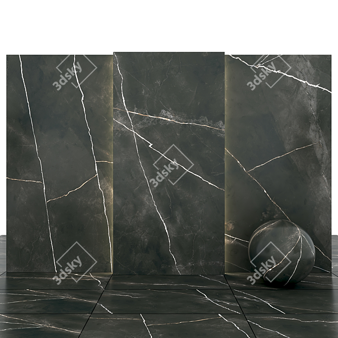 QSO Black Marble: Stunningly Realistic Tiles 3D model image 2