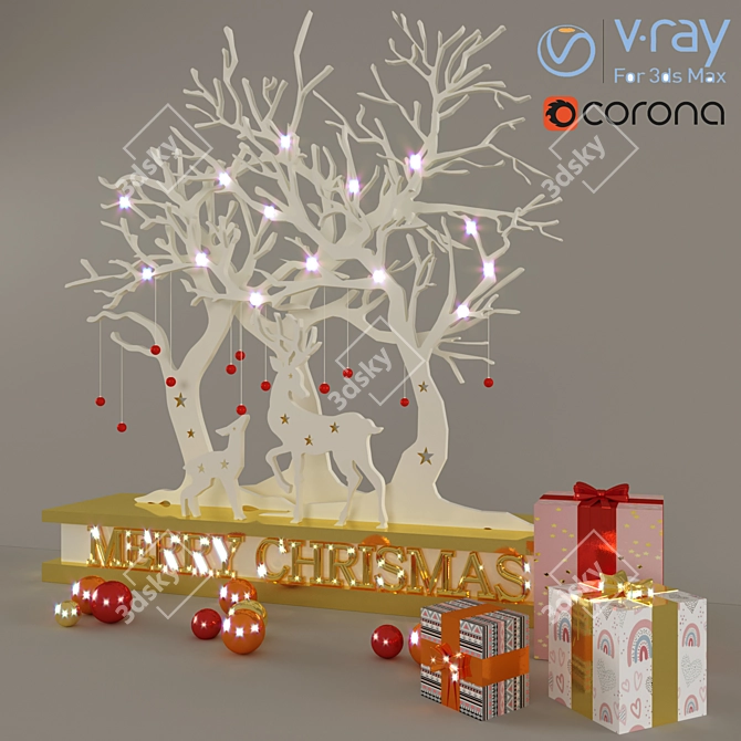 Elegant Decor Set: High-Quality, 3D, Corona 3D model image 1