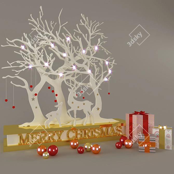 Elegant Decor Set: High-Quality, 3D, Corona 3D model image 2