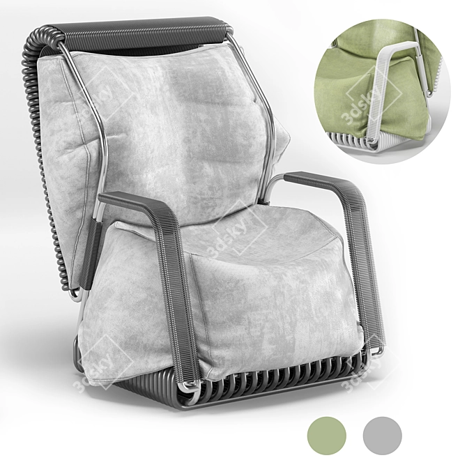 Convertible Comfort Armchair 3D model image 1