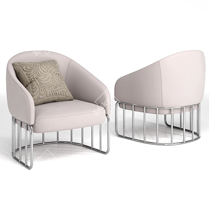 Modern Elegance: LIANG&EIMIL Boston Chair 3D model image 3