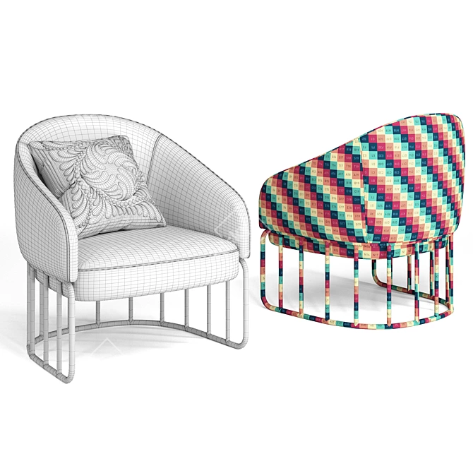 Modern Elegance: LIANG&EIMIL Boston Chair 3D model image 4