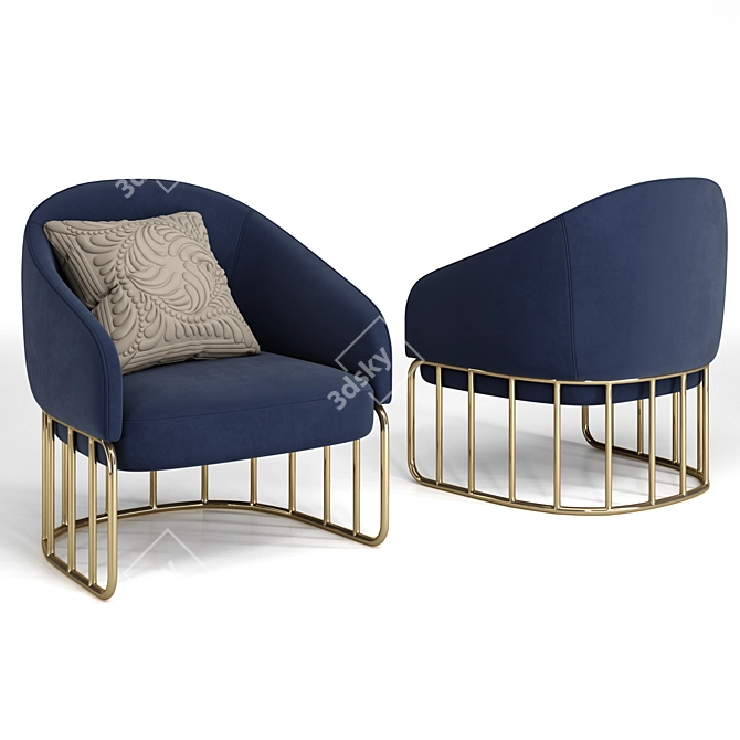 Modern Elegance: LIANG&EIMIL Boston Chair 3D model image 6