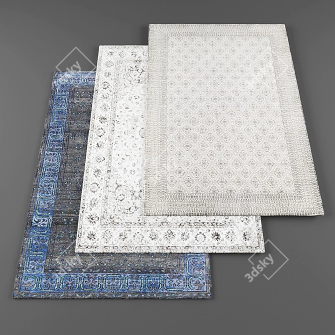 High-Resolution Carpet Set 3D model image 1