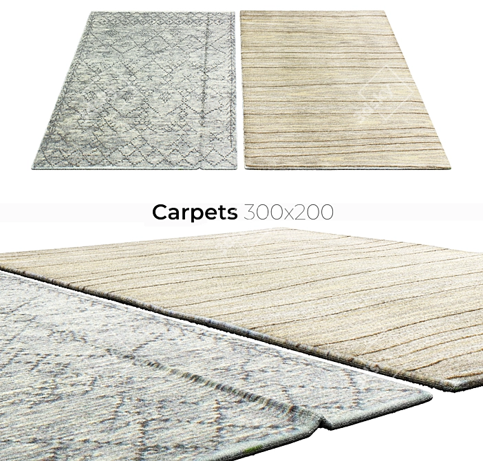 Elegant Interior Carpets 3D model image 1