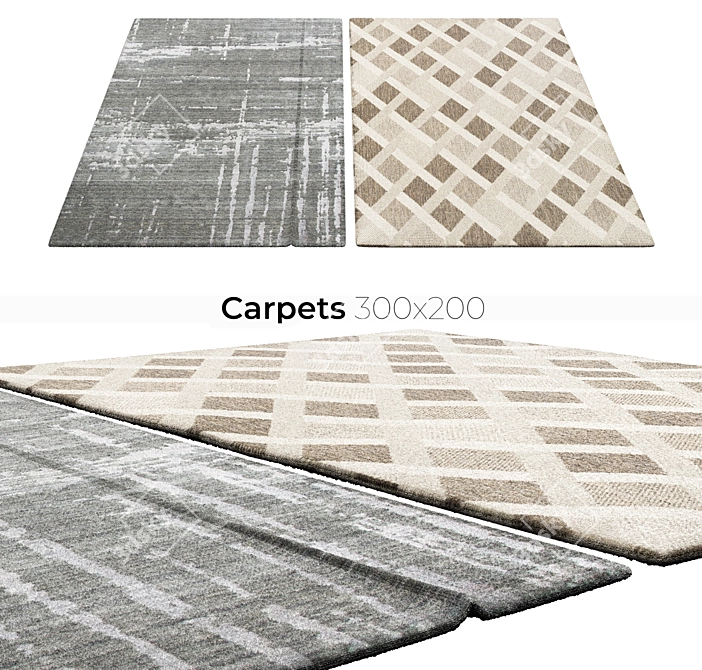 Elevate Your Space: Stylish Carpets 3D model image 1