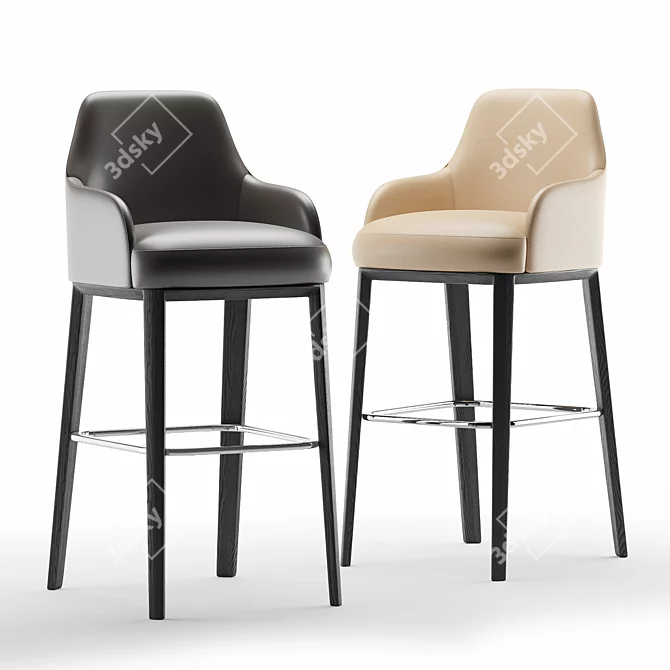Sophie Lite Chair - Sleek and Stylish Seating 3D model image 1