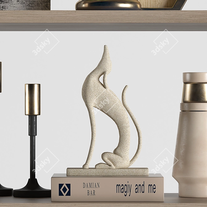 Title: 10-Piece Decorative Set 3D model image 2