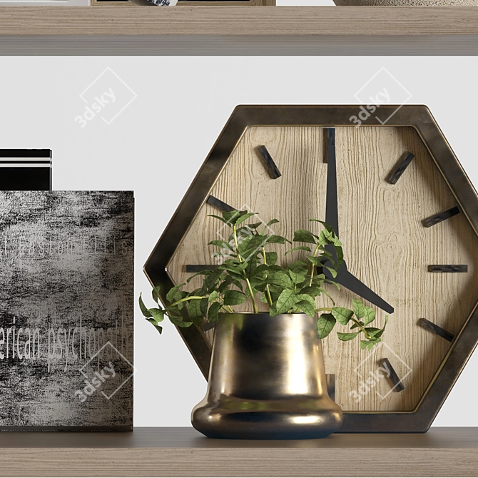 Title: 10-Piece Decorative Set 3D model image 4