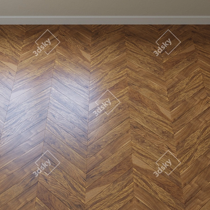 Appalachian Pecan Vintage Parquet 3D model image 3