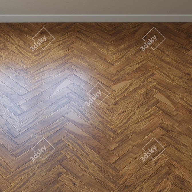 Appalachian Pecan Vintage Parquet 3D model image 4