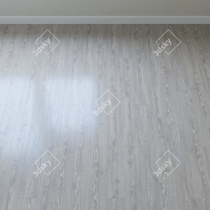 Vintage Classic Pecan White Parquet 3D model image 2