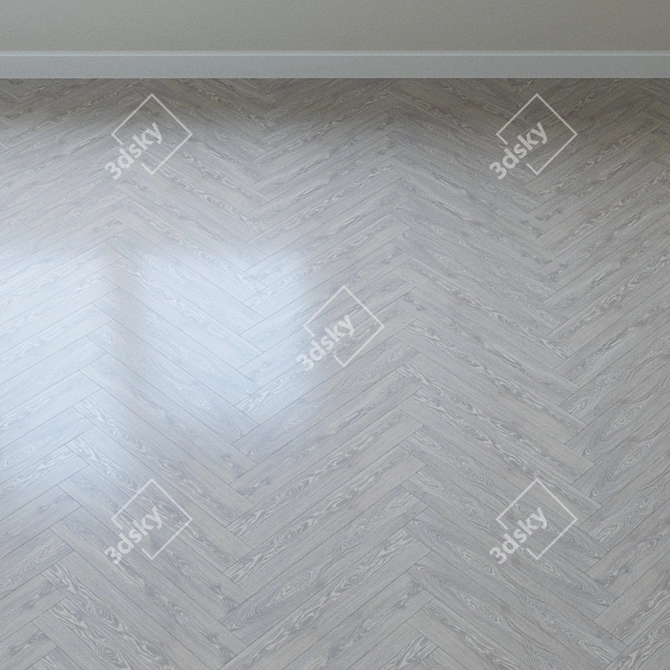 Vintage Classic Pecan White Parquet 3D model image 4