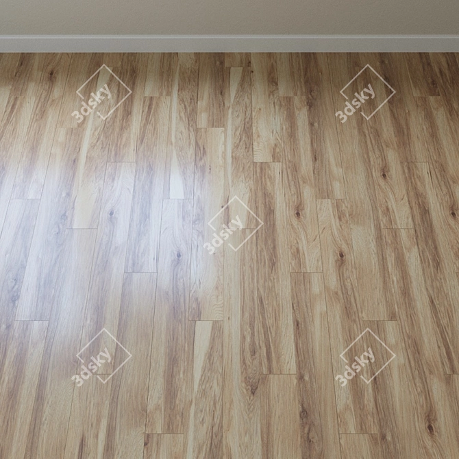 Vintage Classic Natural Pecan Parquet 3D model image 2