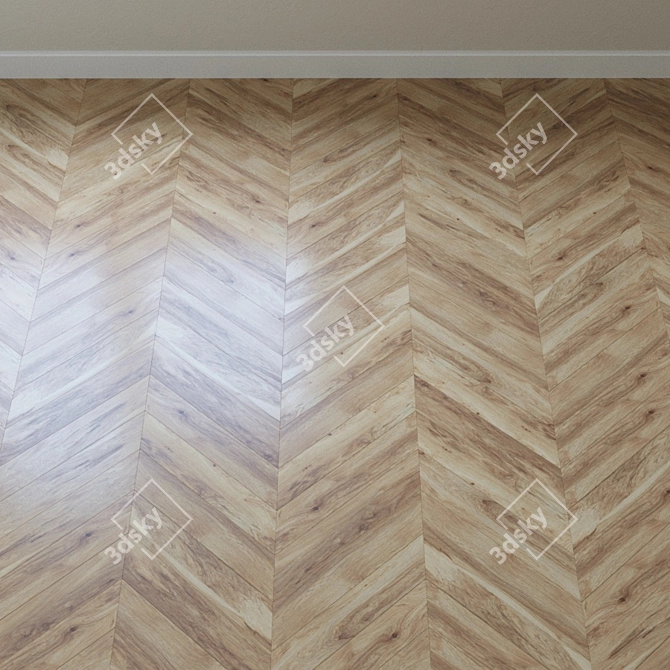 Vintage Classic Natural Pecan Parquet 3D model image 4