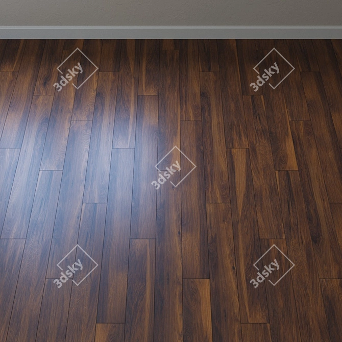 Vintage Classic Pecan Red River Parquet 3D model image 2