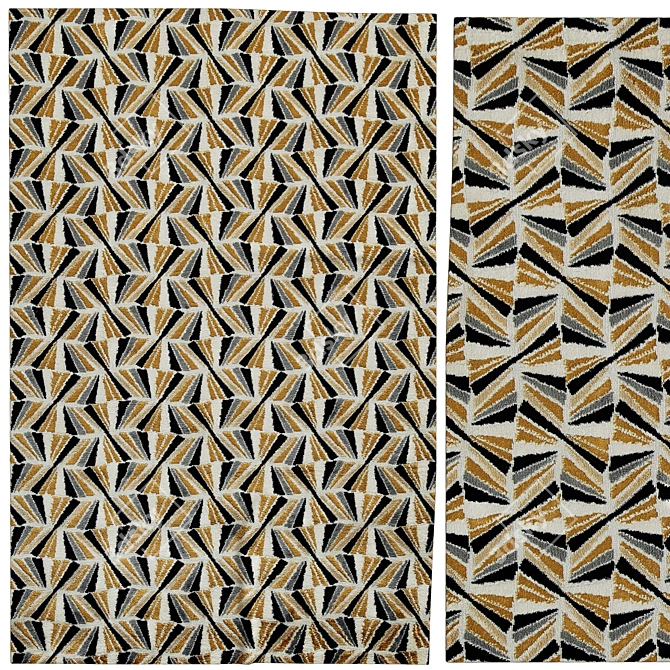 Versatile 3D Carpets - 3 Designs 3D model image 1