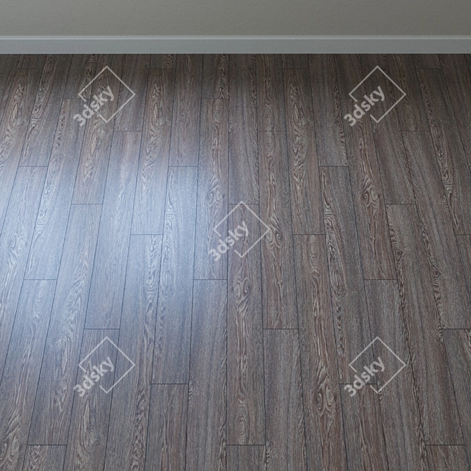 Vintage Beachcomber Oak Parquet 3D model image 2