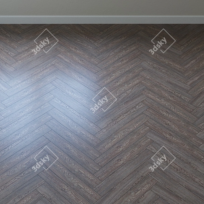 Vintage Beachcomber Oak Parquet 3D model image 3