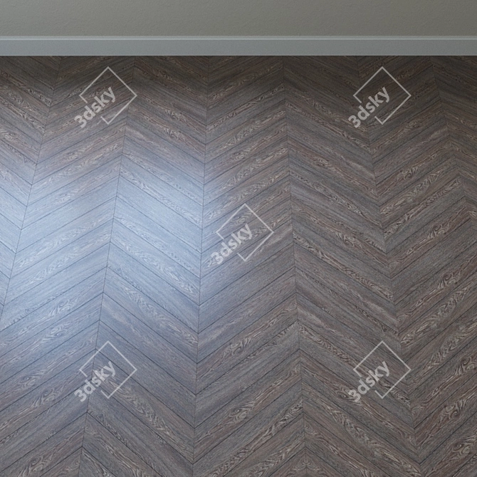 Vintage Beachcomber Oak Parquet 3D model image 4