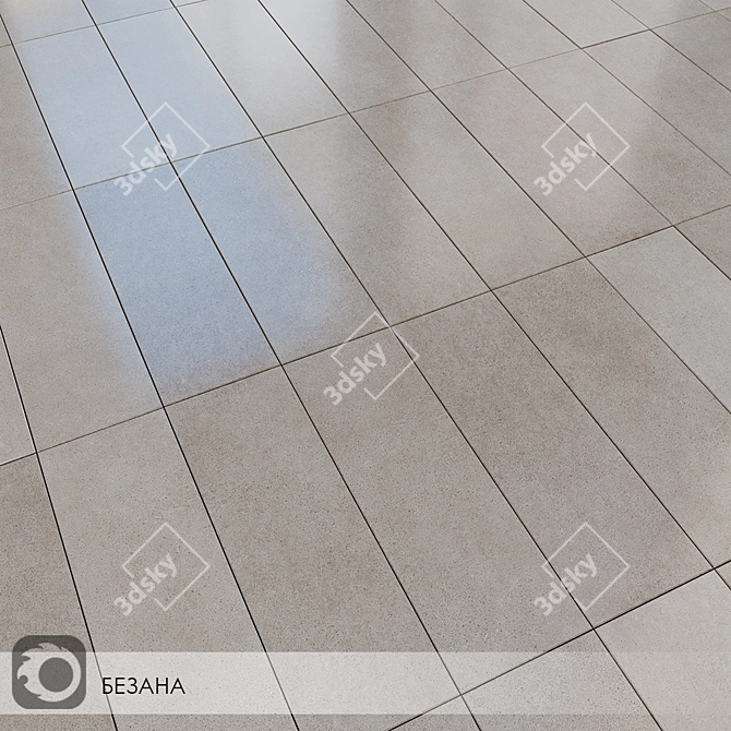 Stylish Besana Ceramic Wall Tiles 3D model image 3