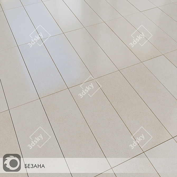 Stylish Besana Ceramic Wall Tiles 3D model image 4