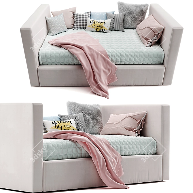Urban Chic Daybed & Trundle 3D model image 3