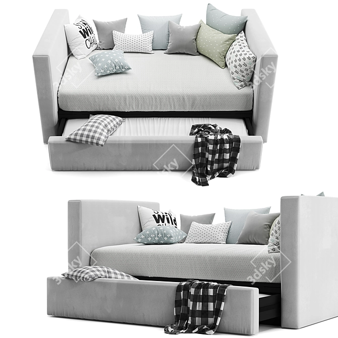 Urban Chic Daybed & Trundle 3D model image 4