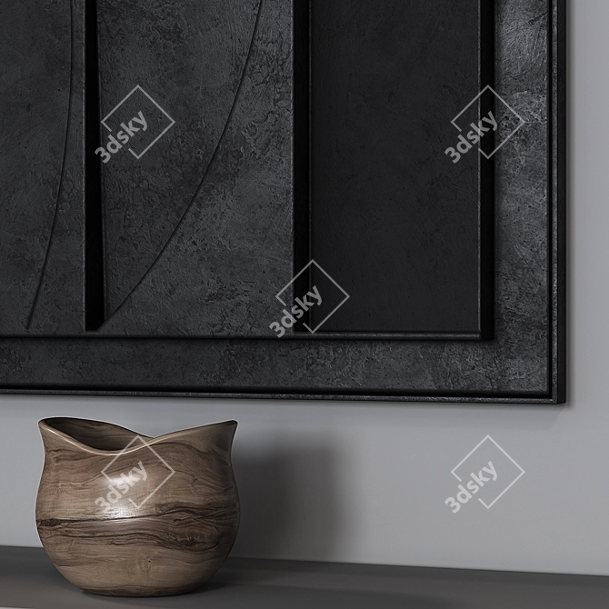 Shadow Play Relief Wall Art 3D model image 3