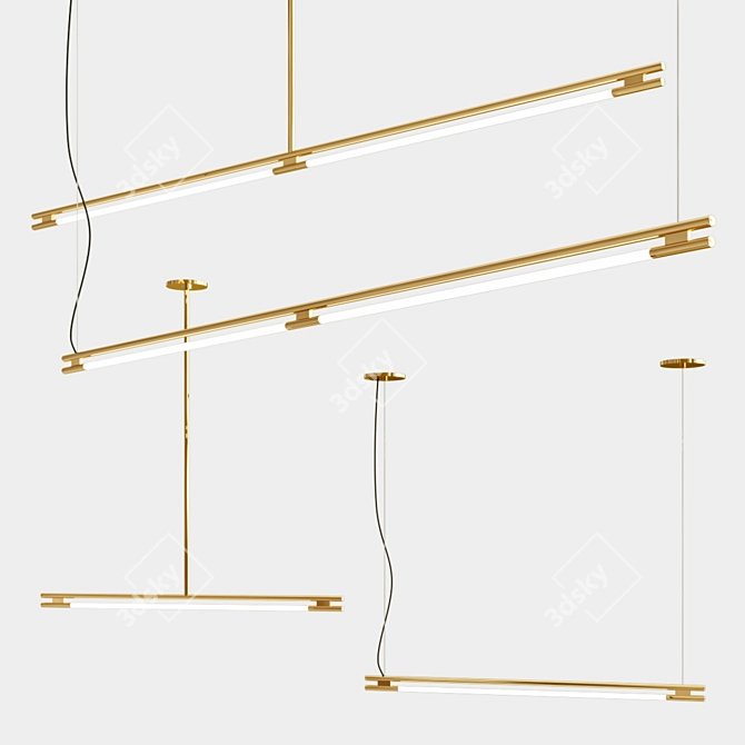 Sleek Elegance: Leto Suspension 3D model image 1