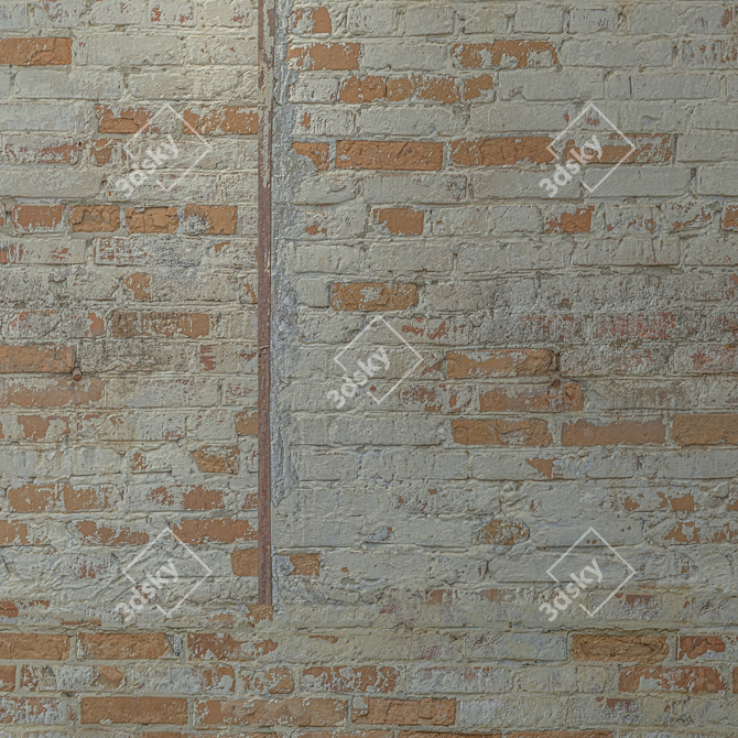 Seamless High-Resolution Brick Texture 3D model image 4
