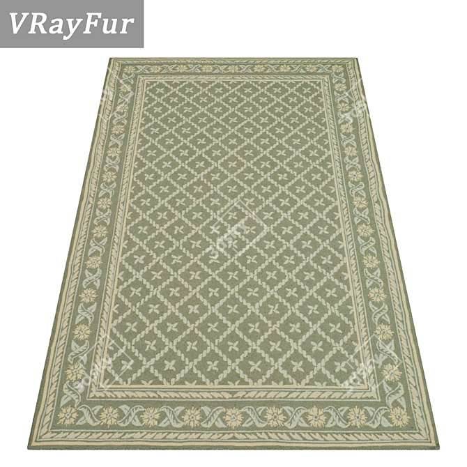 Luxury Carpet Set: 3D Textures 3D model image 2