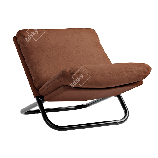 Sleek Arflex Cross Armchair 3D model image 4