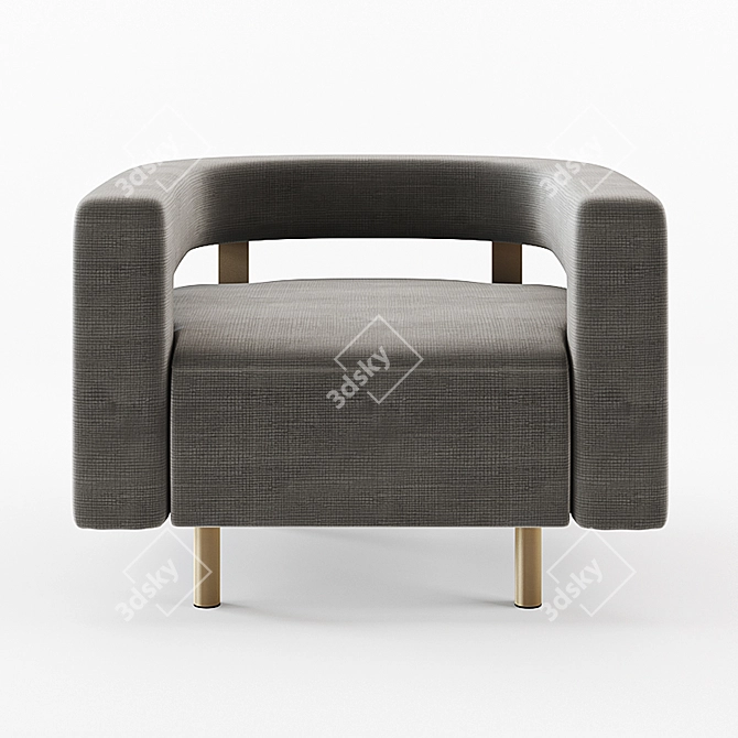 Elegant Modena Armchair: Mondo Collection 3D model image 3