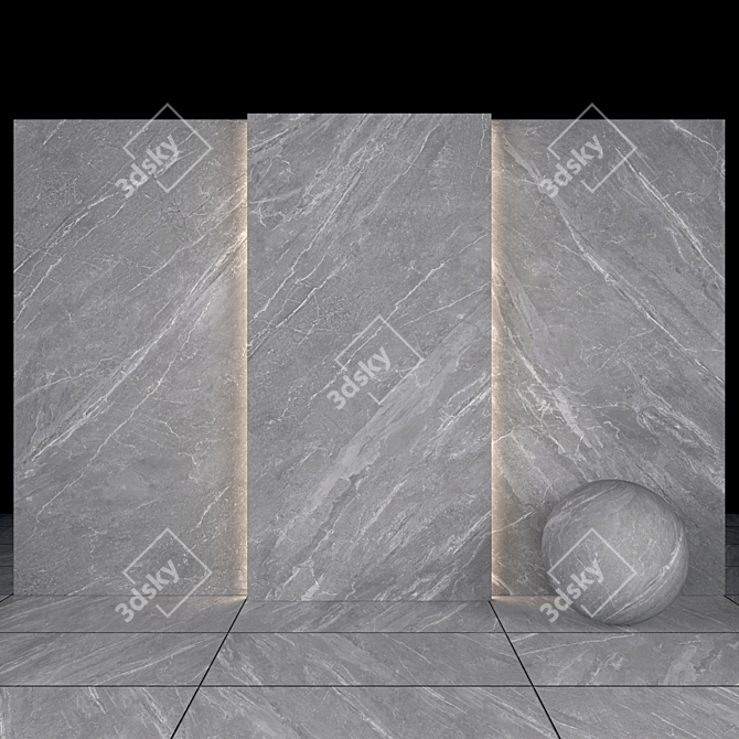 Gray Stone 04: High-quality Texture Set with Multiple Maps 3D model image 1