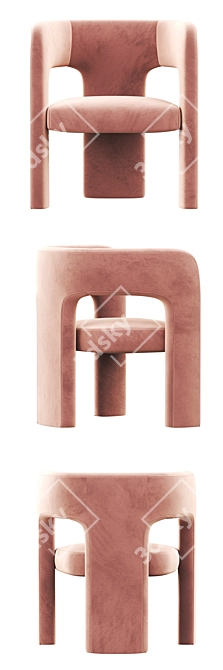 Elegant Dunloe Chair: Sleek Design & Unmatched Comfort 3D model image 2