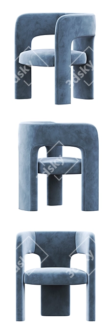 Elegant Dunloe Chair: Sleek Design & Unmatched Comfort 3D model image 3