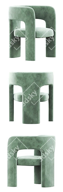Elegant Dunloe Chair: Sleek Design & Unmatched Comfort 3D model image 4