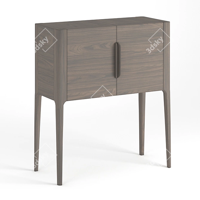 Modern Bar Chest of Drawers: Toffee & More 3D model image 4