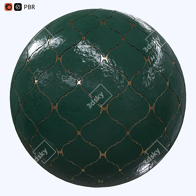 Seamless Ceramic Tile: 4K Resolution 3D model image 5